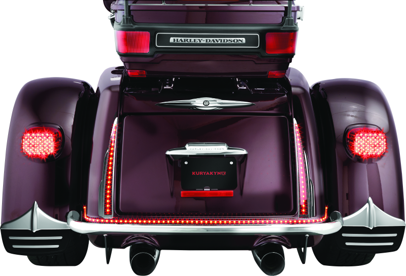 Kuryakyn 7220 - KUR7220 - Kuryakyn Rear Mud Flaps For Trikes Chrome - Shipped in Europe - Tuningsupply.com