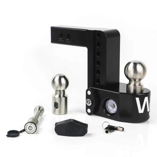 Weigh Safe WS6-2-KA-CER-BLA - WEIWS6-2-KA-CER-BLA - Weigh Safe 6in Drop Hitch w/Built-in Scale & 2in Shank (8K/12.5K GTWR) w/WS05 - Black Cerakote - Shipped in Europe - Tuningsupply.com