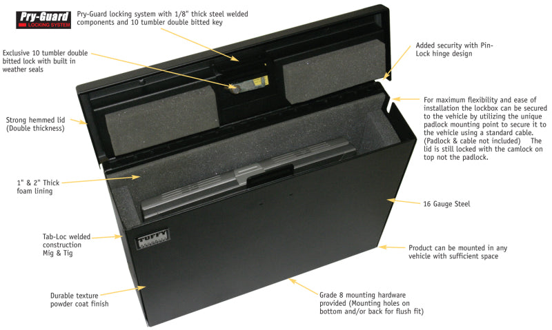 Tuffy Products 182-01 - TFY182-01 - Tuffy Laptop Computer Lockbox W/ Keyed Lock - Shipped in Europe - Tuningsupply.com