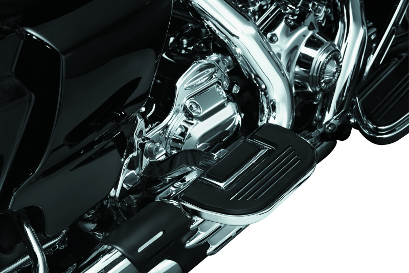 Kuryakyn 4351 - KUR4351 - Kuryakyn Premium Ribbed Floorboards Without Adapter Chrome - Shipped in Europe - Tuningsupply.com