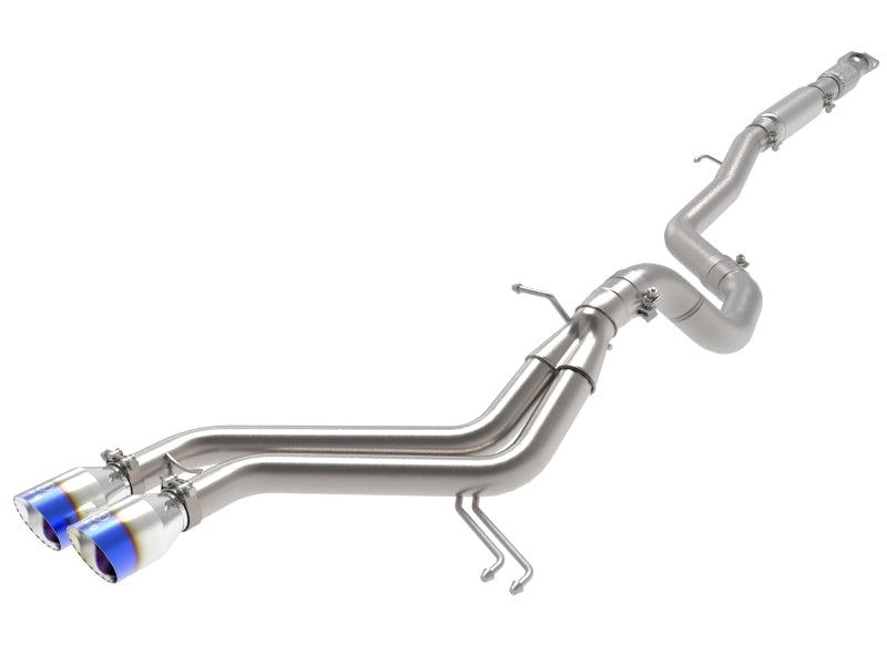 aFe 49-37018-L - AFE49-37018-L - aFe Takeda 2-1/2in to 3in SS-304 Cat-Back Exhaust w/ Blue Flame Tips 13-17 Hyundai Veloster L4-1.6L - Shipped in Europe - Tuningsupply.com