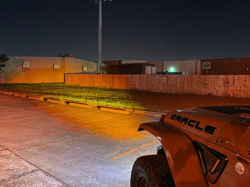 ORACLE Lighting 5883-005 - ORL5883-005 - ORACLE Lighting 18-22 Jeep Wrangler JL Skid Plate w/ Integr LED Emitters - Amber - Shipped in Europe - Tuningsupply.com