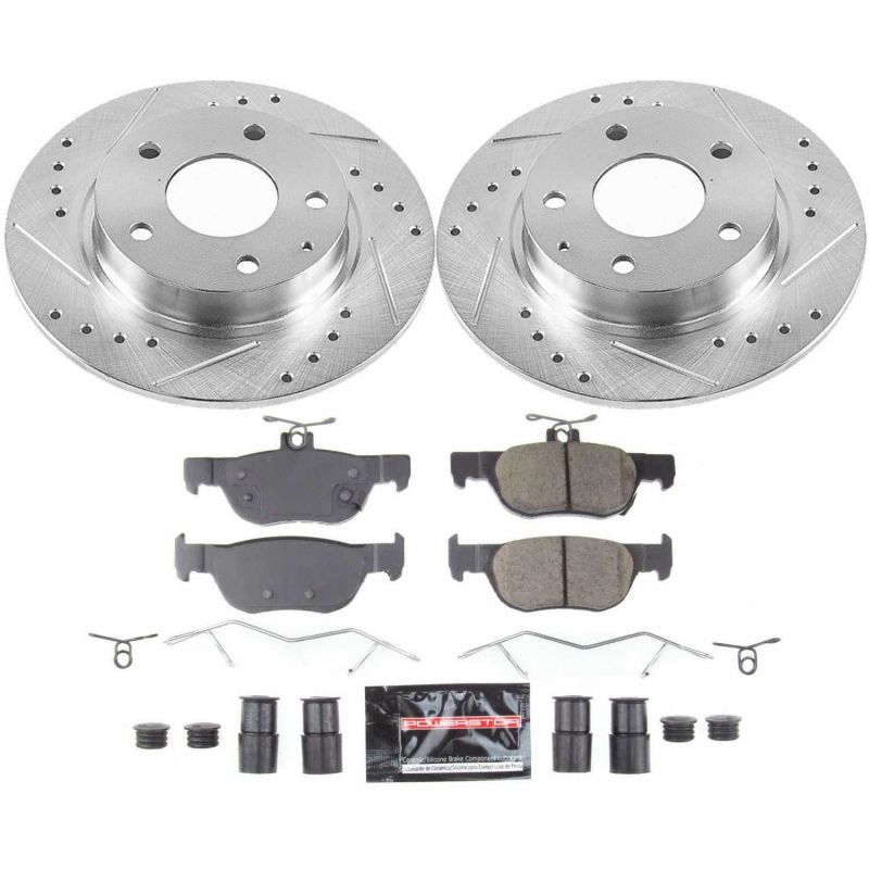 PowerStop K8334 - PSBK8334 - Power Stop 2019 Mazda 3 Rear Z23 Evolution Sport Brake Kit - Shipped in Europe - Tuningsupply.com