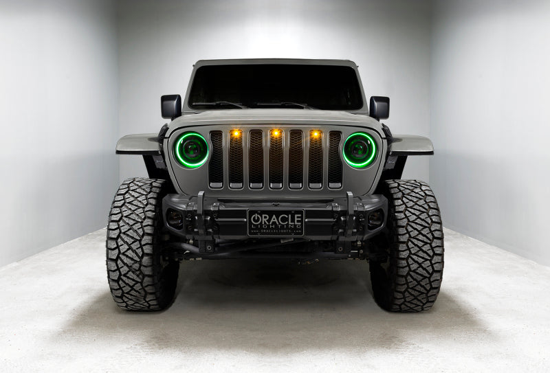 ORACLE Lighting 5839-504-B - ORL5839-504-B - Oracle Oculus Bi-LED Projector Headlights for Jeep JL/Gladiator JT - w/ Simple Controller - Shipped in Europe - Tuningsupply.com