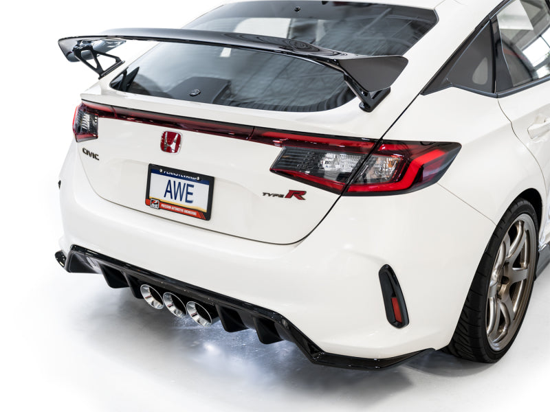 AWE Tuning 3015-52287 - AWE3015-52287 - AWE Tuning 2023 Honda Civic Type R FL5 Touring Edition Exhaust w/ Triple Chrome Silver Tips - Shipped in Europe - Tuningsupply.com