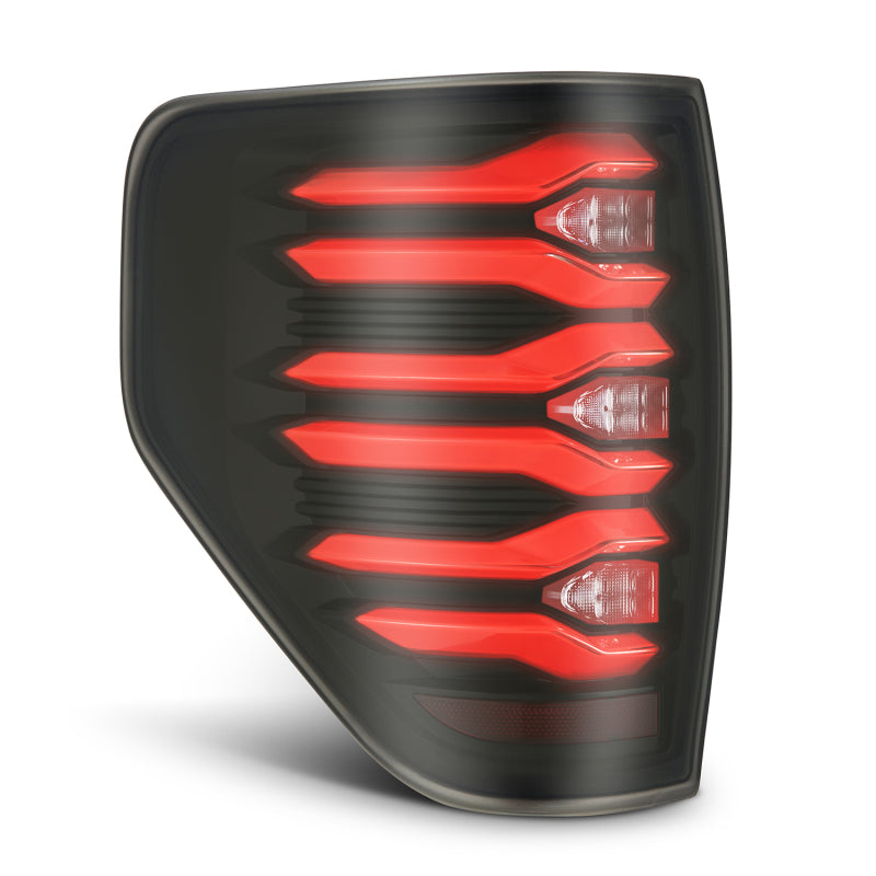 AlphaRex 653090 - ARX653090 - AlphaRex 09-14 Ford F150 LUXX LED Taillights - Black/Red Housing - Shipped in Europe - Tuningsupply.com