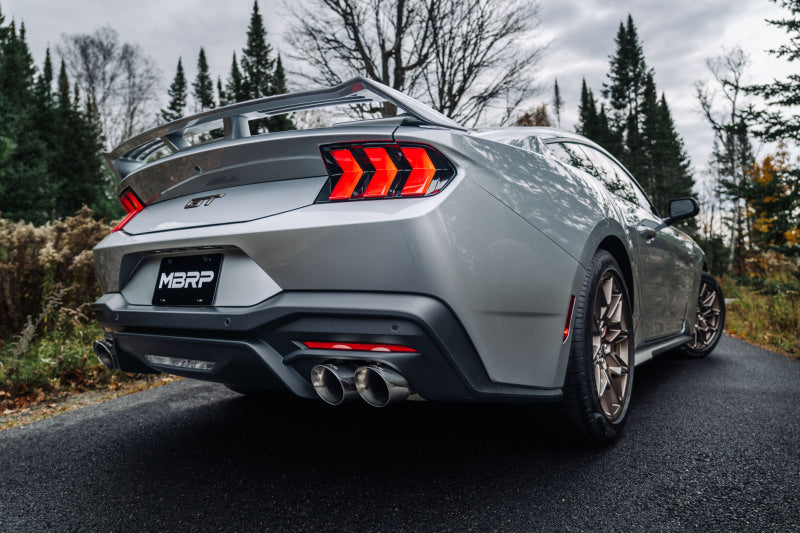 MBRP PS7280AL - MBRPS7280AL - MBRP 2024+ Ford Mustang GT Armor Lite 3in Steet Profile Catback Exhaust - Stainless Steel Tips - Shipped in Europe - Tuningsupply.com