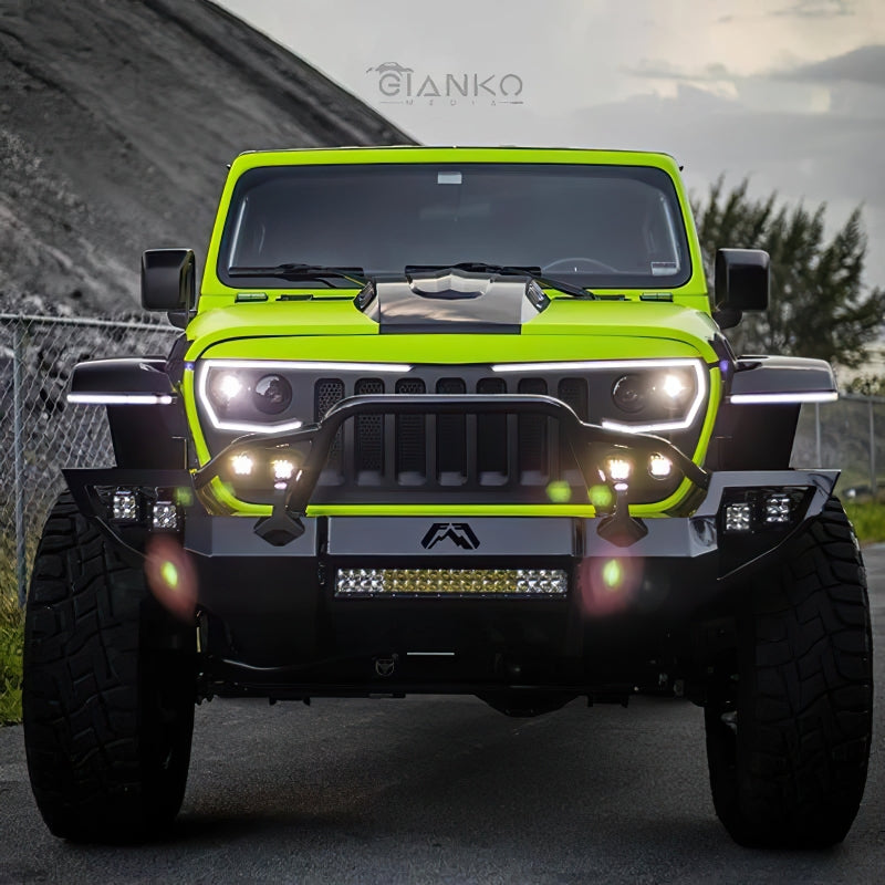 ORACLE Lighting 5837-PRO - ORL5837-PRO - Oracle VECTOR Series Full LED Grille - Jeep Wrangler JL/JT - NA - Shipped in Europe - Tuningsupply.com