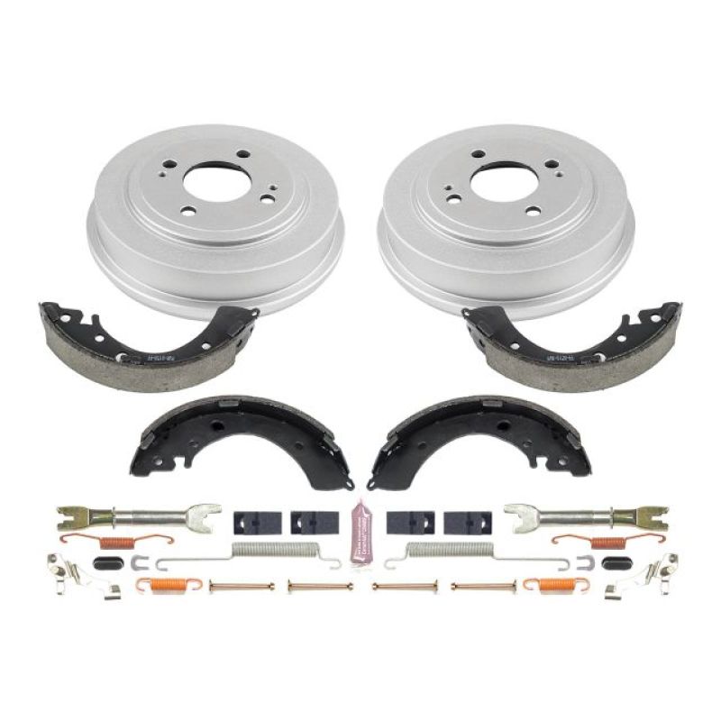 PowerStop KOE15311DK - PSBKOE15311DK - Power Stop 07-08 Honda Fit Rear Autospecialty Drum Kit - Shipped in Europe - Tuningsupply.com