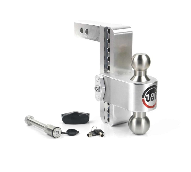 Weigh Safe LTB8-2-KA - WEILTB8-2-KA - Weigh Safe 180 Hitch 8in Drop Hitch & 2in Shank (10K/12.5K GTWR) w/WS05 - Aluminum - Shipped in Europe - Tuningsupply.com