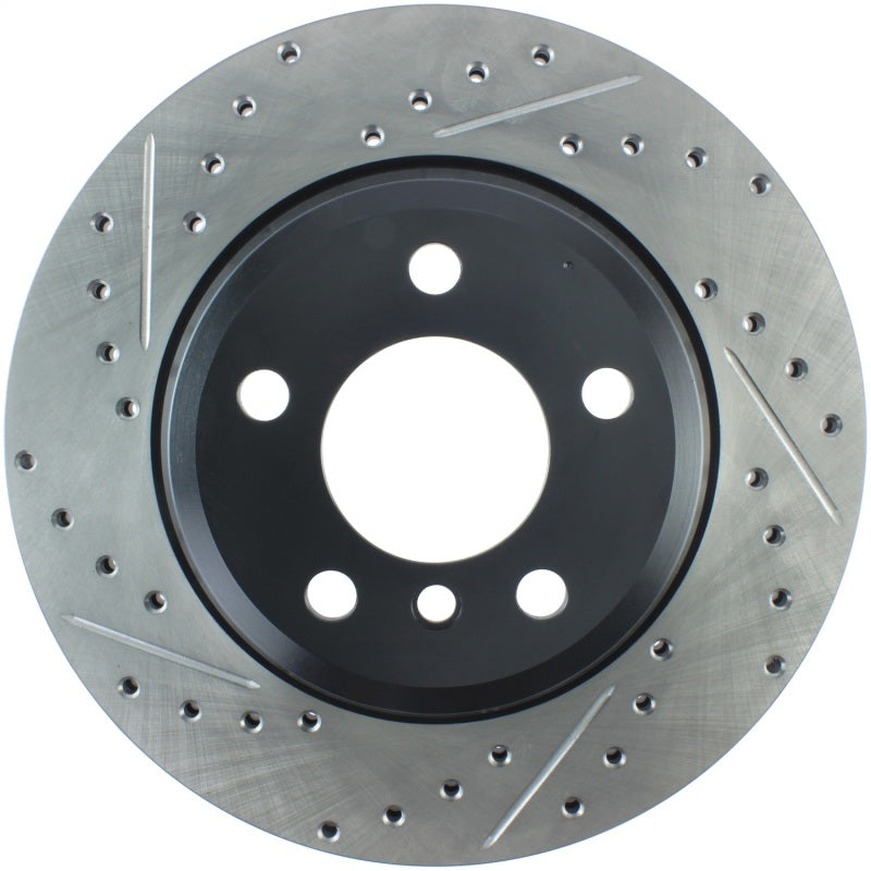 Stoptech 127.34141R - STO127.34141R - StopTech 12-16 BMW 335i Slotted & Drilled Rear Right Rotor - Shipped in Europe - Tuningsupply.com