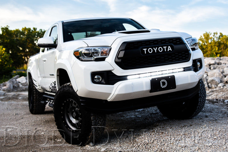 Diode Dynamics DD6072 - DIODD6072 - Diode Dynamics 16-21 Toyota Tacoma SS30 Stealth Lightbar Kit - White Combo - Shipped in Europe - Tuningsupply.com