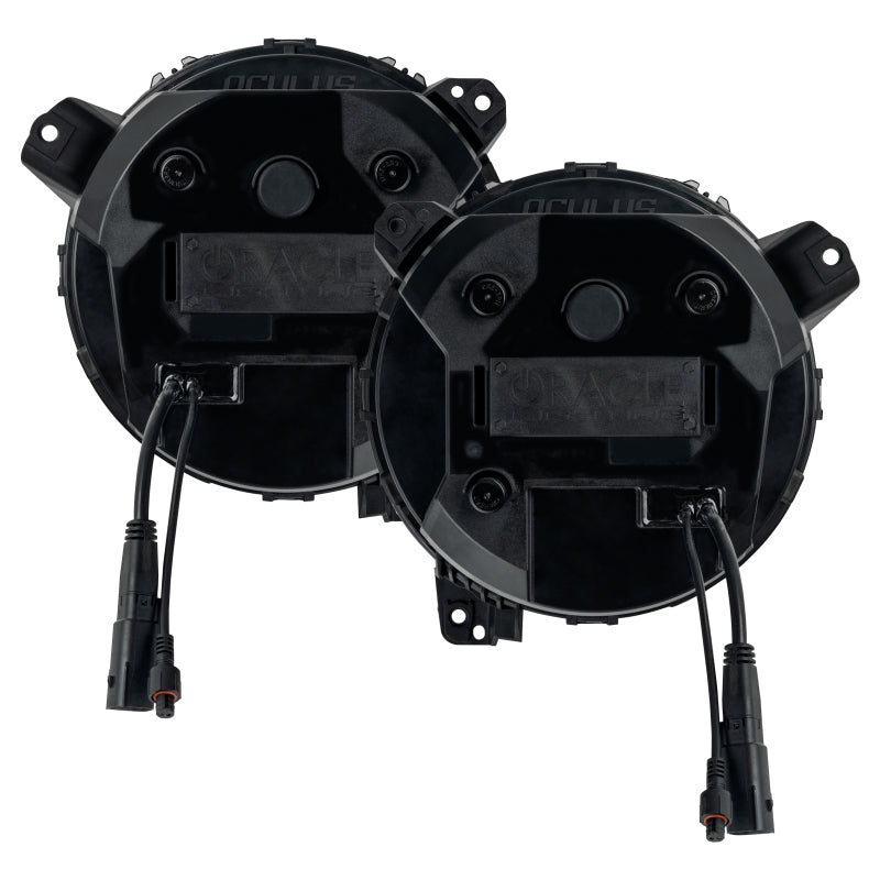 ORACLE Lighting 5839-504-PSC - ORL5839-504-PSC - Oracle Oculus Bi-LED Projector Headlights for Jeep JL/Gladiator JT Satin Silver 5500K - Shipped in Europe - Tuningsupply.com