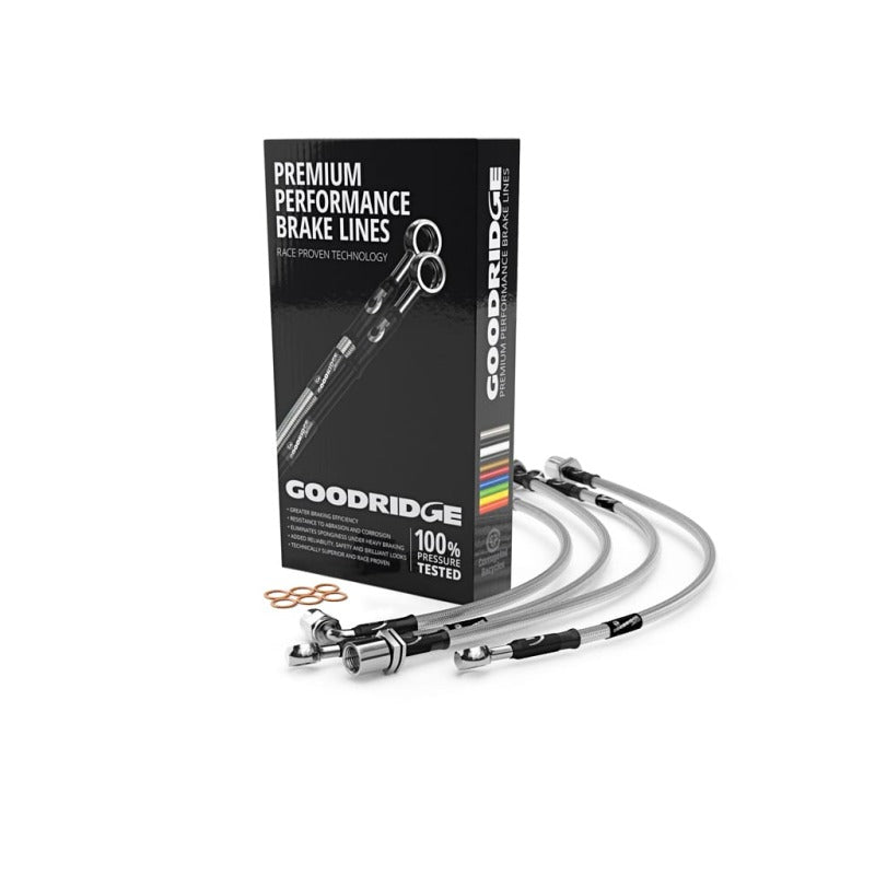 Goodridge 24222-CLU-STI-CL - GRI24222-CLU-STI-CL - Goodridge 08-12 Subaru STI (6 Speed) Clear Stainless Steel Clutch Line - Shipped in Europe - Tuningsupply.com