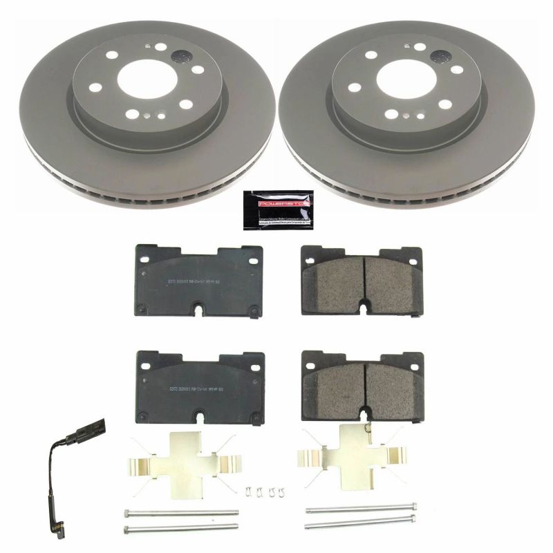 PowerStop CRK8172 - PSBCRK8172 - Power Stop 2019 Chevrolet Silverado 1500 Front Z17 Evolution Geomet Coated Brake Kit - Shipped in Europe - Tuningsupply.com
