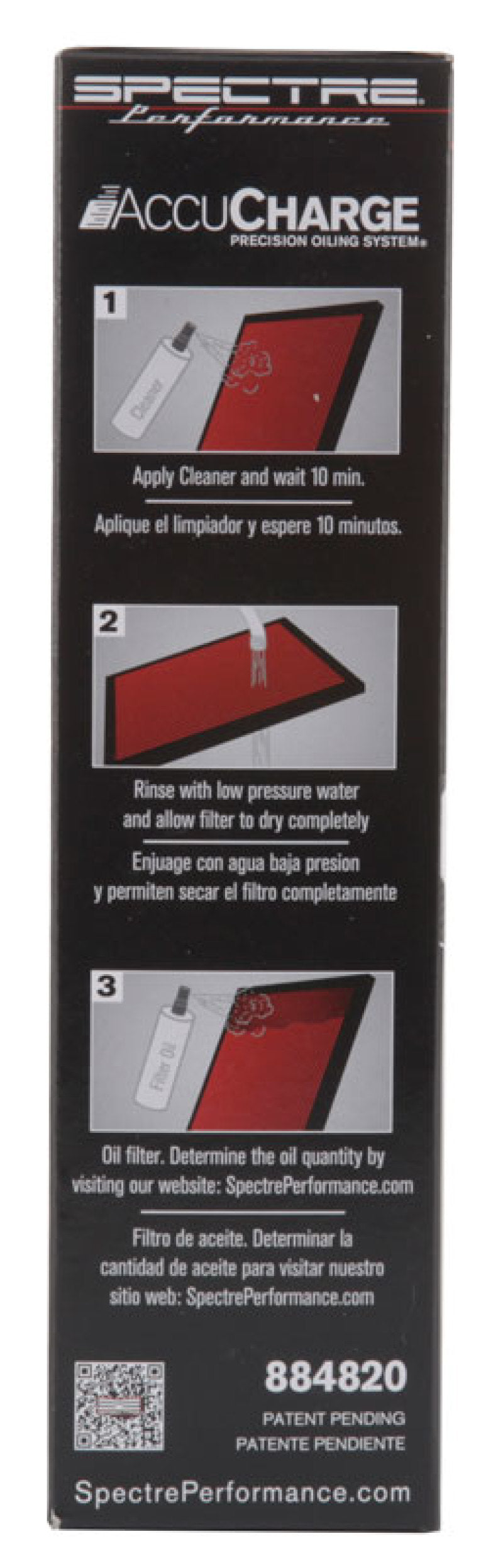 Spectre - SPE884820 - Spectre Accucharge Kit for HPR Filters - Clear - Shipped in Europe - Tuningsupply.com