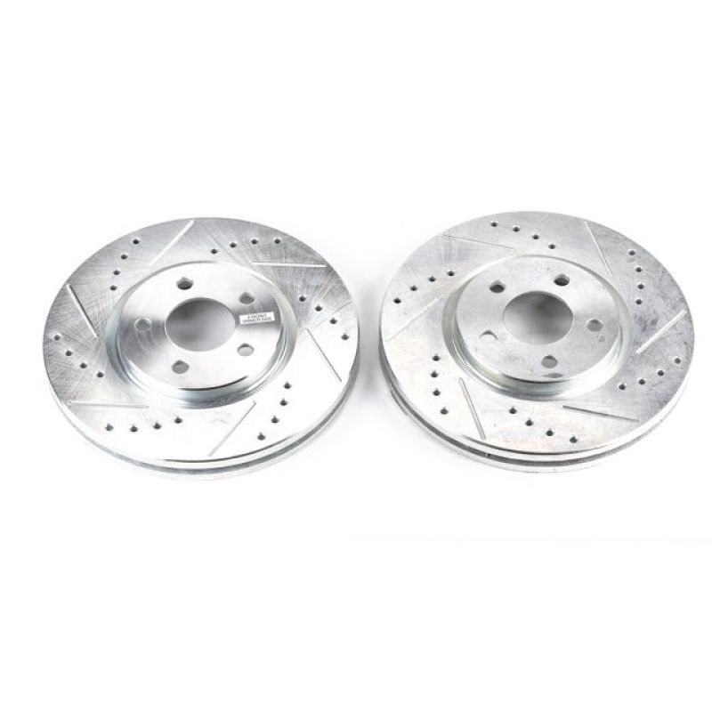 PowerStop AR8352XPR - PSBAR8352XPR - Power Stop 03-09 Chrysler PT Cruiser Front Evolution Drilled & Slotted Rotors - Pair - Shipped in Europe - Tuningsupply.com