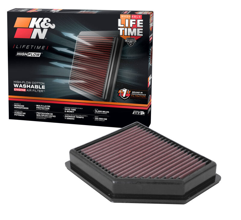 K&N Engineering 33-5110 - KNN33-5110 - K&N 20-22 Nissan Sentra 2.0L L4 Replacement Air Filter - Shipped in Europe - Tuningsupply.com