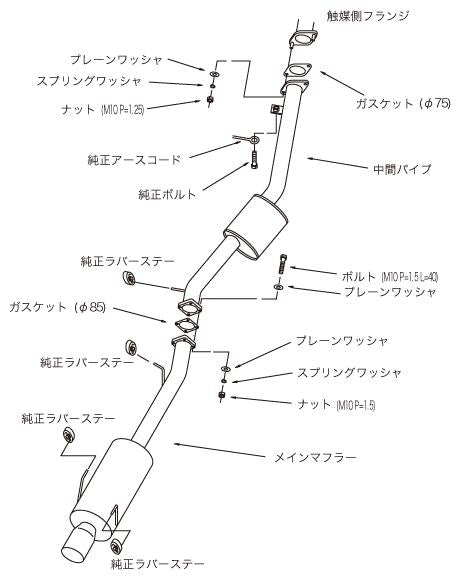 HKS 31006-AN018 - HKS31006-AN018 - HKS 93-98 Nissan Silvia S14 SR20DET Hi-Power Exhaust - Shipped in Europe - Tuningsupply.com