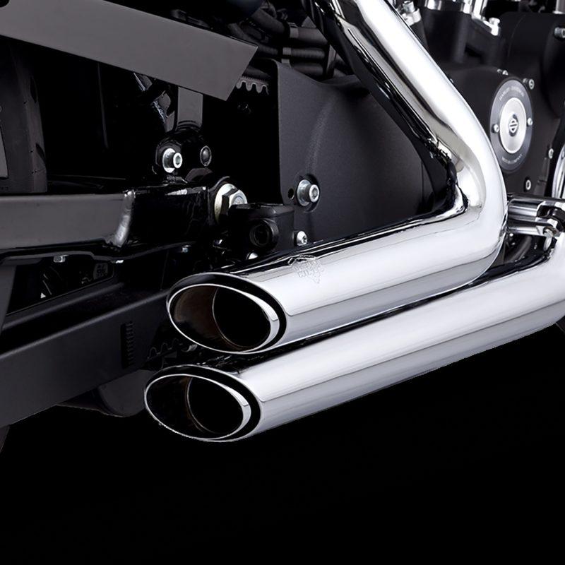 Vance and Hines 17325 - VAH17325 - Vance & Hines 12-17 Harley-Davidson Softail Shortshots Staggered PCX Full System Exhaust - Shipped in Europe - Tuningsupply.com