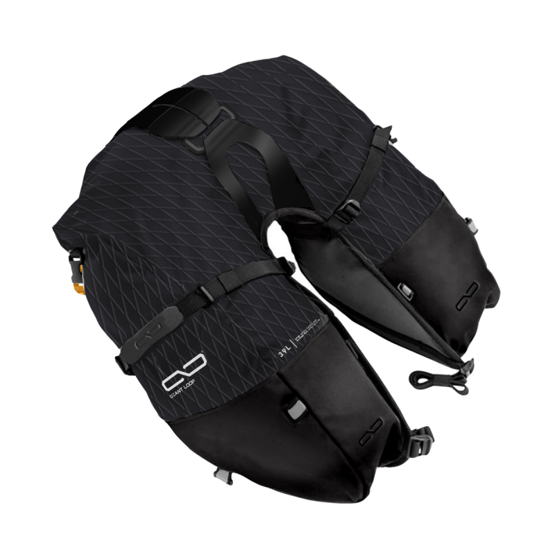 Giant Loop CSB25-B - GIACSB25-B - Giant Loop Coyote Saddlebag 39L - Black - Shipped in Europe - Tuningsupply.com