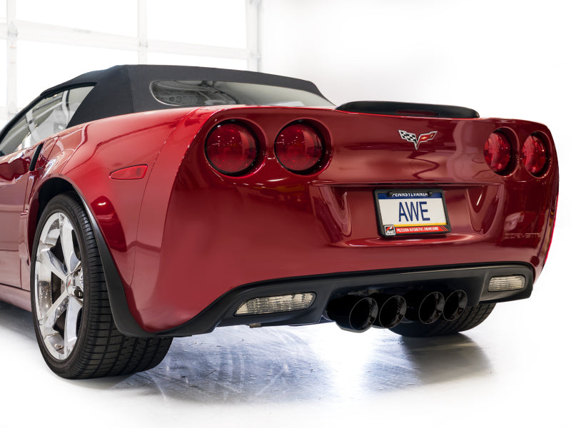 AWE Tuning 3020-43662 - AWE3020-43662 - AWE Tuning 09-13 Chevrolet Corvette 6.2L Track Edition Axle-Back Exhaust w/ Diamond Black Tips - Shipped in Europe - Tuningsupply.com