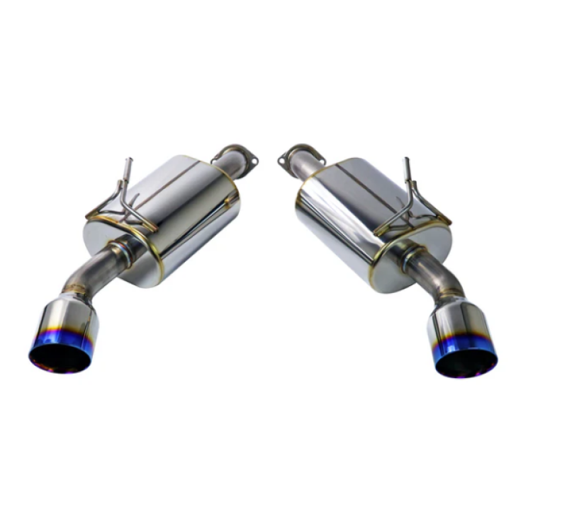 Remark RO-TTQ5-DM - REMRO-TTQ5-DM - REMARK 14+ Infiniti Q50 Axleback Exhaust w/Mufflers - Burnt Double Wall Tip - Shipped in Europe - Tuningsupply.com