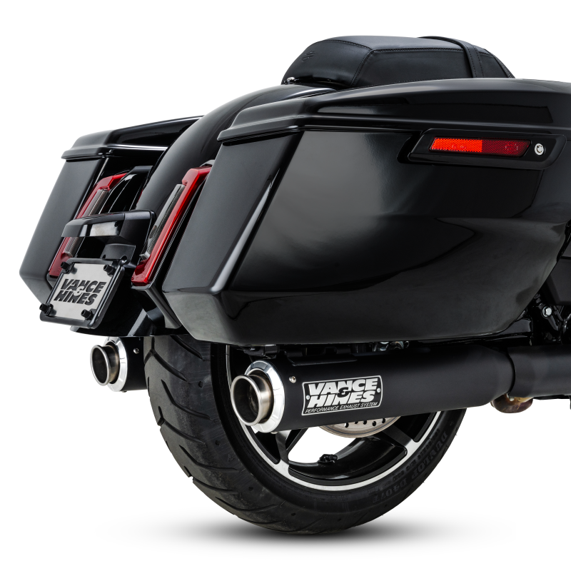 Vance and Hines 46721 - VAH46721 - Vance & Hines 17-24 Harley-Davidson Touring Supersport Slip-On - Black - Shipped in Europe - Tuningsupply.com