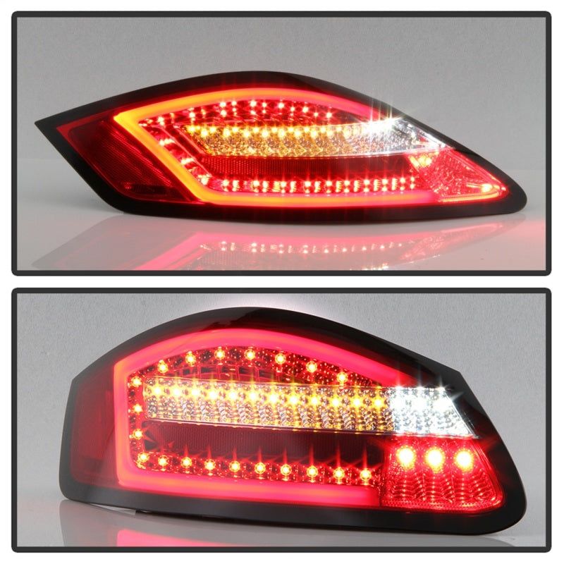 SPYDER 5083173 - SPY5083173 - Spyder Porsche 987 Cayman 06-08 / Boxster 05-08 LED Tail Lights - Red Clear ALT-YD-P98705-LED-RC - Shipped in Europe - Tuningsupply.com