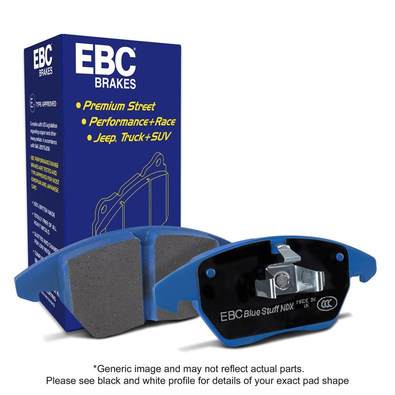 EBC DP53055NDX - EBCDP53055NDX - EBC 2015+ Ford Mustang GT350 Bluestuff Front Brake Pads - Shipped in Europe - Tuningsupply.com