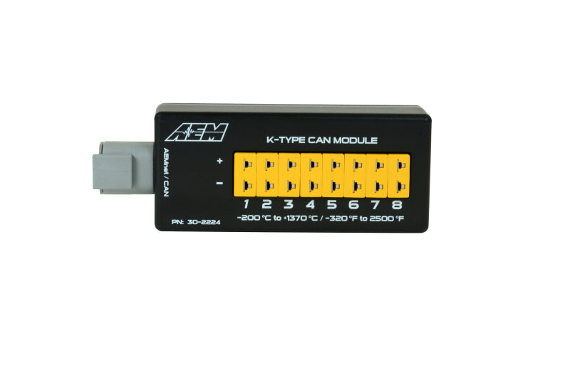 AEM 30-2224 - AEM30-2224 - AEM 8 Channel K-Type Thermocouple EGT CAN Module - Shipped in Europe - Tuningsupply.com