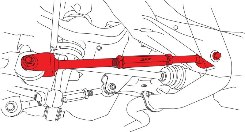 SPC Performance 67666 - SPC67666 - SPC Performance 00-09 Subaru Outback Rear Adjustable Toe Arm - Shipped in Europe - Tuningsupply.com