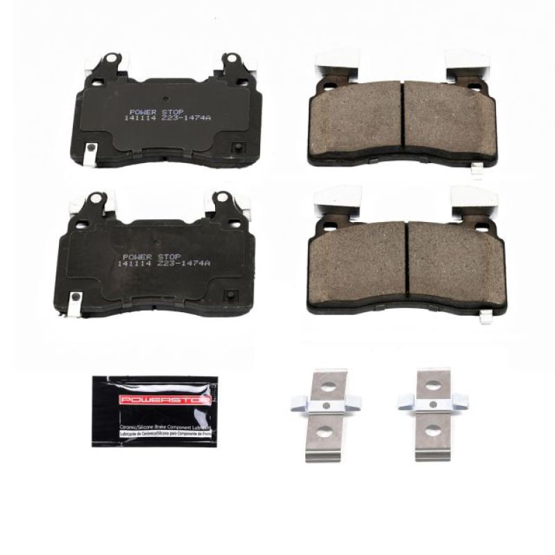 PowerStop Z23-1474A - PSBZ23-1474A - Power Stop 15-19 Cadillac CTS Front Z23 Evolution Sport Brake Pads w/Hardware - Shipped in Europe - Tuningsupply.com