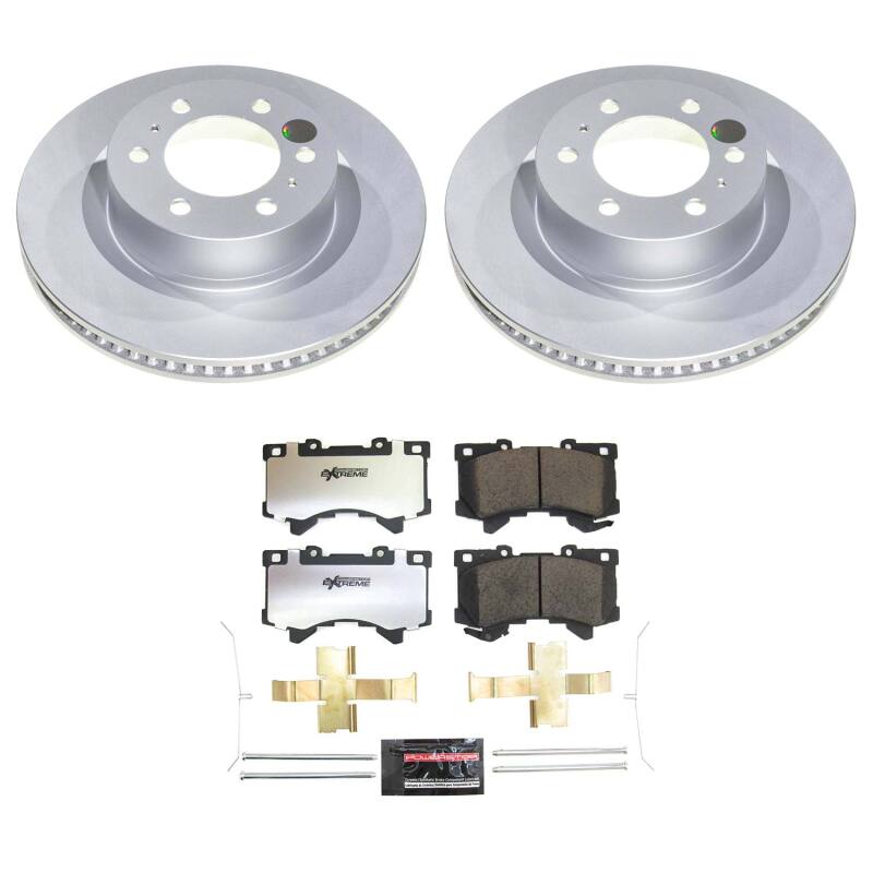 PowerStop CPK8932-36 - PSBCPK8932-36 - Power Stop 23-26 Toyota Sequoia Front Z36 Coated Truck & Tow Brake Kit - Shipped in Europe - Tuningsupply.com
