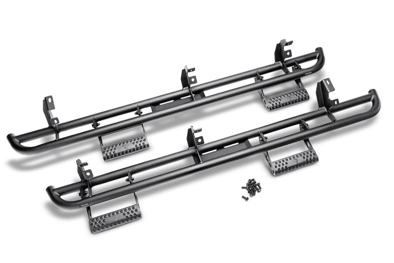 N-Fab - NFBC194RKRCCS4 - N-Fab RKR Step System 2019 Chevy/GMC 1500 Crew Cab - Cab Length - Tex. Black - 1.75in - Shipped in Europe - Tuningsupply.com