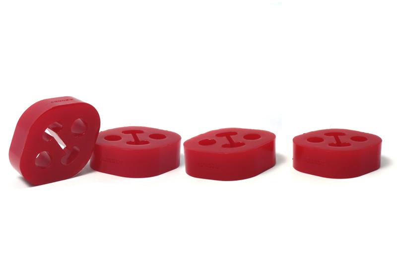 Perrin Performance ASM-EXT-105 - PERASM-EXT-105 - PERRIN Subaru / Universal 15mm ID 1.5in. Hole Offset Exhaust Hanger - Red (Sold Individually) - Shipped in Europe - Tuningsupply.com