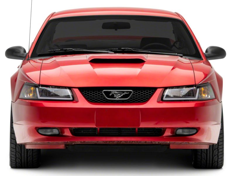 Raxiom 422713 - RAX422713 - Raxiom 99-04 Ford Mustang Axial Series Headlights w/ Sequential LED Bar- Black Housing (Clear Lens) - Shipped in Europe - Tuningsupply.com