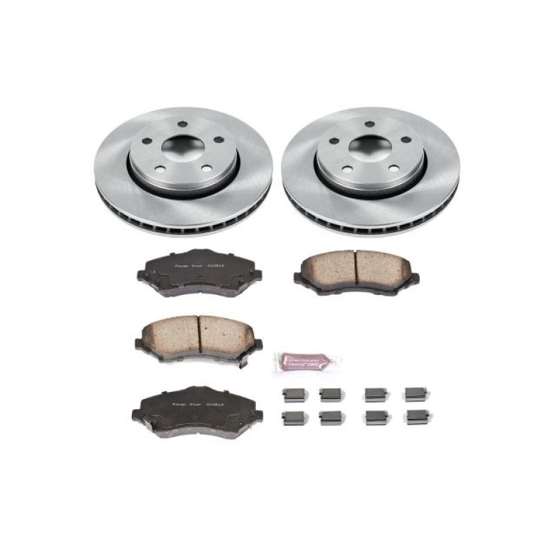 PowerStop KOE3097 - PSBKOE3097 - Power Stop 07-17 Jeep Wrangler Front Autospecialty Brake Kit - Shipped in Europe - Tuningsupply.com
