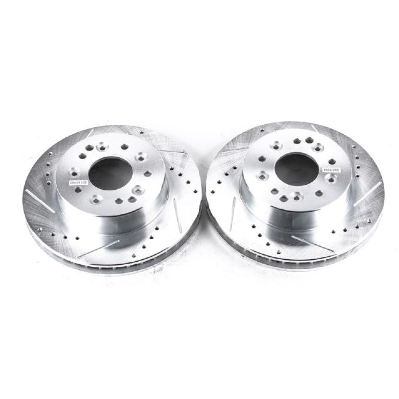 PowerStop AR8207XPR - PSBAR8207XPR - Power Stop 63-82 Chevrolet Corvette Heckrotoren gebohrt und geschlitzt - Paar - Shipped in Europe - Tuningsupply.com