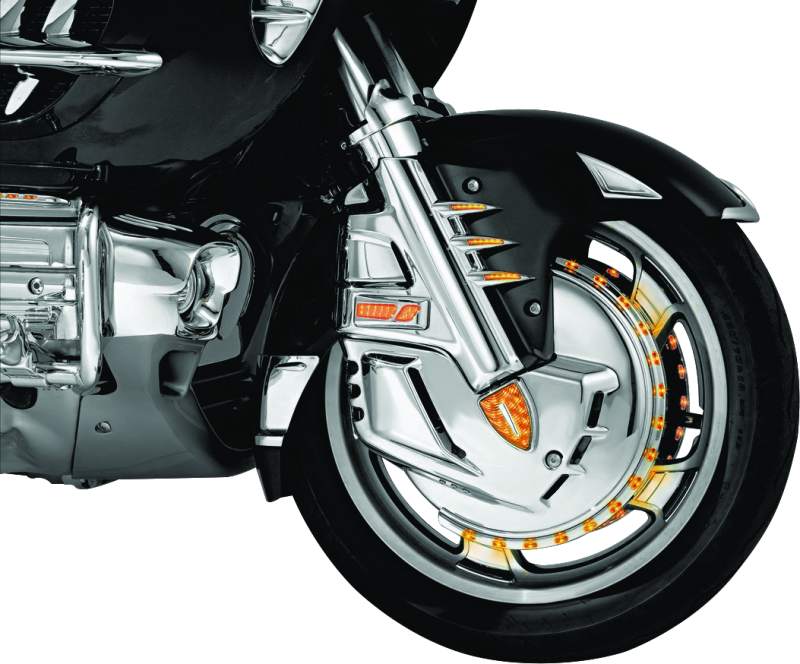 Kuryakyn 7450 - KUR7450 - Kuryakyn Brake Rotor Cover Honda 01-17 GL1800 Chrome - Shipped in Europe - Tuningsupply.com