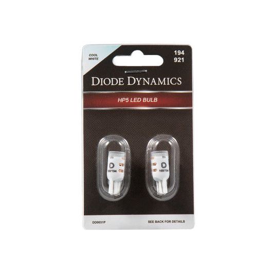 Diode Dynamics DD0031P - DIODD0031P - Diode Dynamics 194 LED Bulb HP5 LED - Cool - White (Pair) - Shipped in Europe - Tuningsupply.com