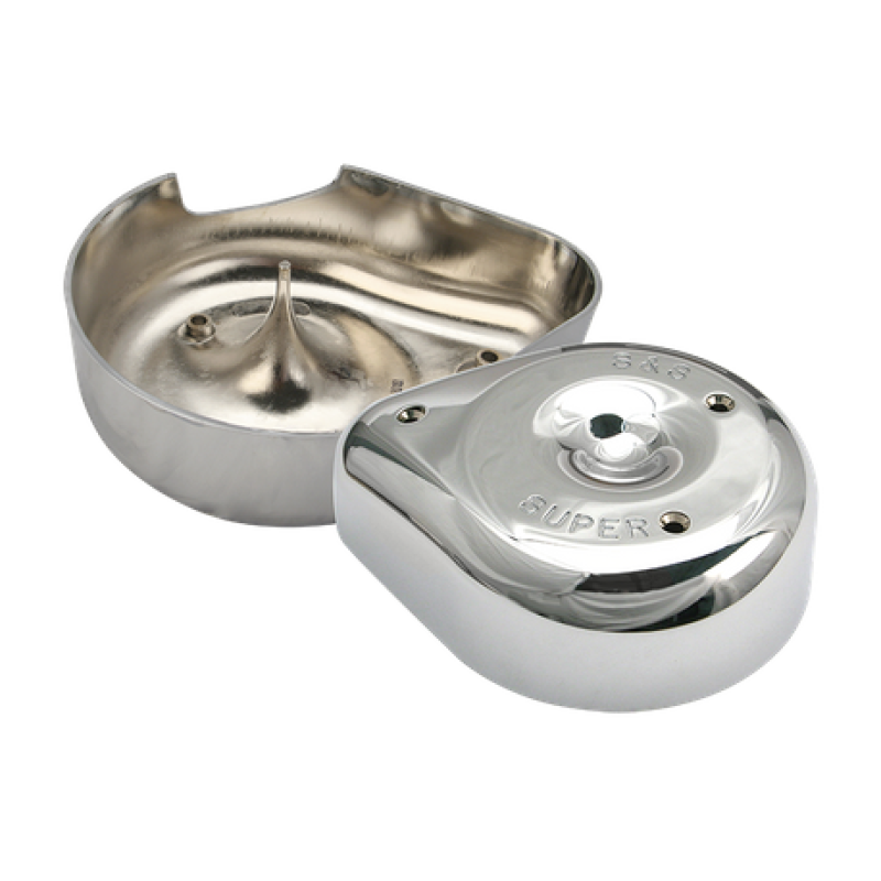 S&S Cycle 17-0372 - SSC17-0372 - S&S Cycle 66-84 BT w/ 5 Gal Tanks Notched Teardrop Air Cleaner Cover For Super E/G Carbs - Shipped in Europe - Tuningsupply.com