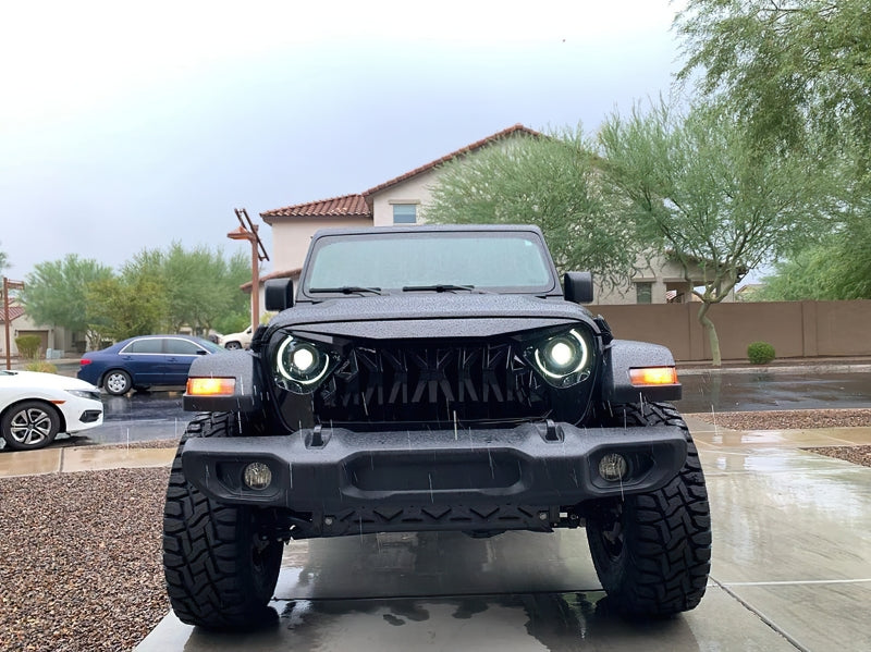 ORACLE Lighting 5839-504-PSC - ORL5839-504-PSC - Oracle Oculus Bi-LED Projector Headlights for Jeep JL/Gladiator JT Satin Silver 5500K - Shipped in Europe - Tuningsupply.com