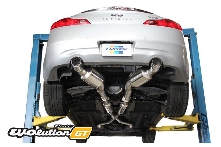 GReddy - GRE10128304 - GReddy 07-14 Infiniti G37 Evolution (RWD ONLY) GT 304SS Cat-Back Exhaust - Shipped in Europe - Tuningsupply.com
