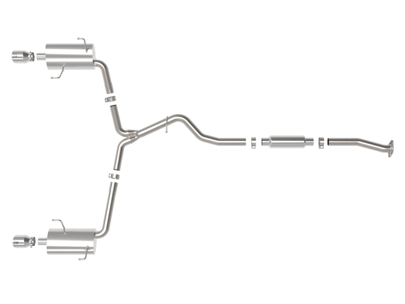 aFe 49-36804-P - AFE49-36804-P - aFe Subaru Forester XT 14-18 H4-2.5L Takeda 2-1/2in to 2-1/4in 304 SS Cat-Back- Polished Tip - Shipped in Europe - Tuningsupply.com