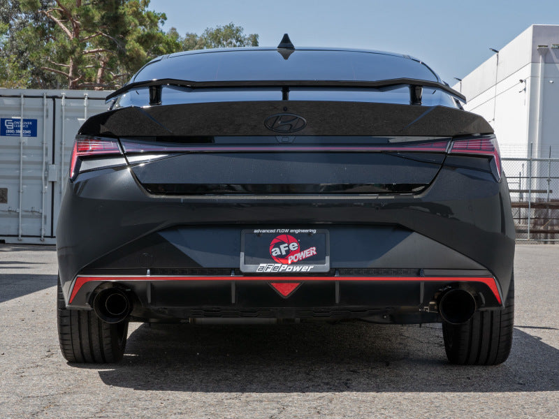aFe 49-37027-B - AFE49-37027-B - aFe Takeda Hyundai Elantra N 22-23 L4-2.0L (t) 3in SS Axle-Back Exhaust System w/ Black Tips - Shipped in Europe - Tuningsupply.com
