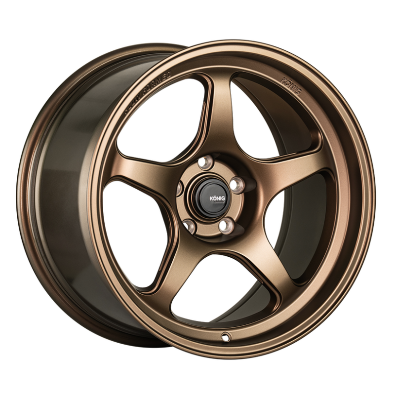 Konig HP87100408 - KNGHP87100408 - Konig Hyperspec 17x8 4x100 ET40 Matte Bronze Wheel (Knurled Bead) - Shipped in Europe - Tuningsupply.com
