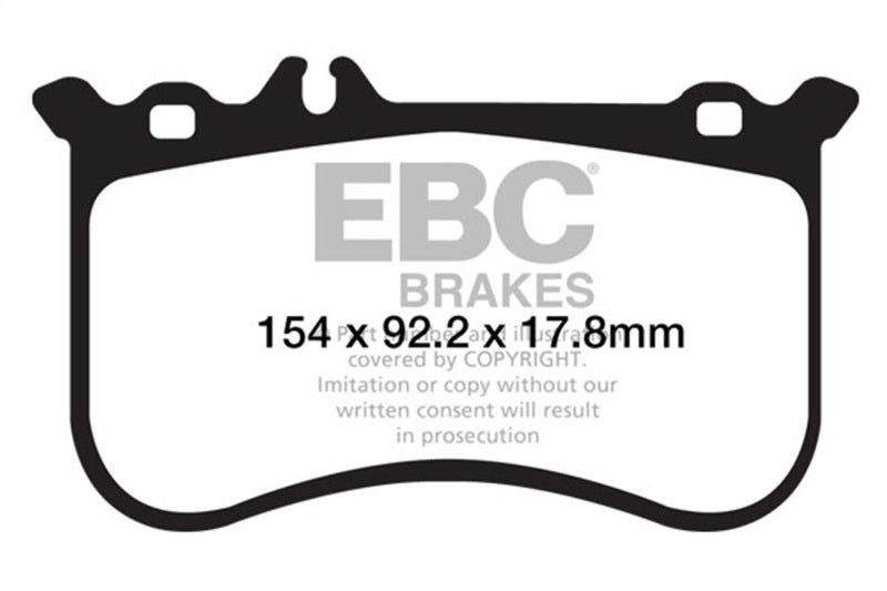 EBC DP32138C - EBCDP32138C - EBC 10-11 Mercedes-Benz CL550 5.5 AMG Sport Pkg Redstuff Front Brake Pads - Shipped in Europe - Tuningsupply.com