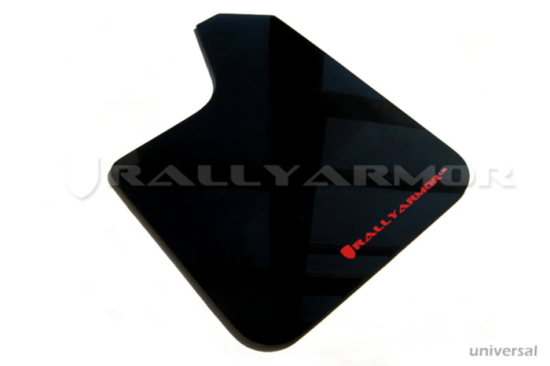Rally Armor MF12-UR-BLK-MBK - RALMF12-UR-BLK-MBK - Rally Armor Universal UR Black Mud Flap w/ Metallic Black Logo - Shipped in Europe - Tuningsupply.com