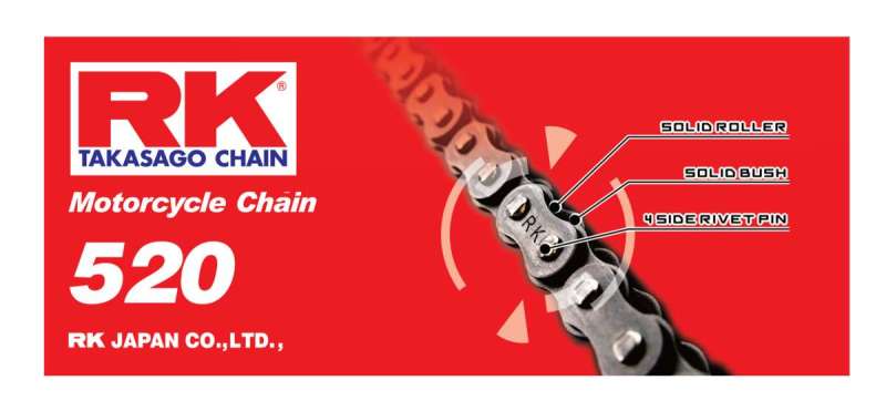 RK Chain 520-84 - RKC520-84 - RK Chain RK-M 520-84L - Natural - Shipped in Europe - Tuningsupply.com